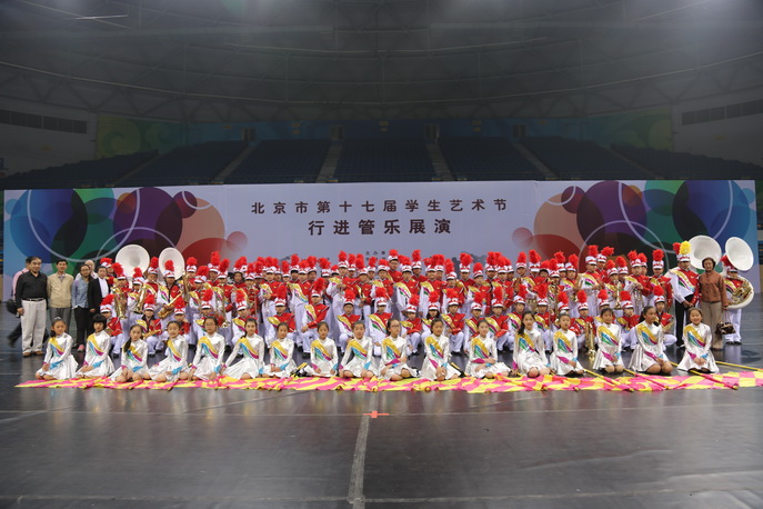 行进管乐团参加北京市第十七届学生艺术节获得圆满成功